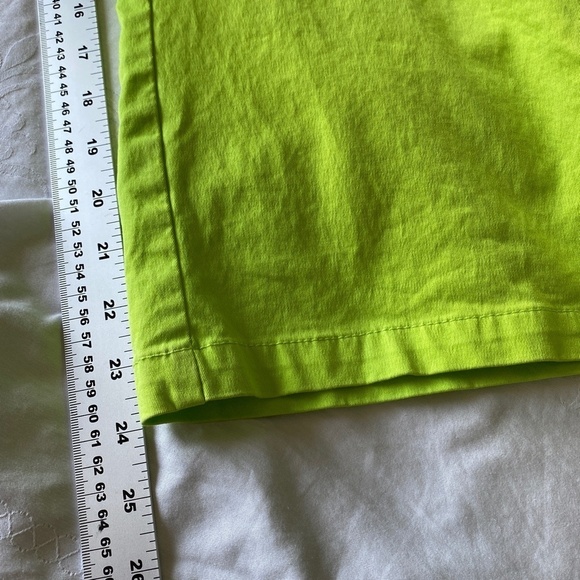 Orly Women's‎ Neon Lime Denim Ankle Crop High Rise Pants Size 14 - Picture 11 of 13
